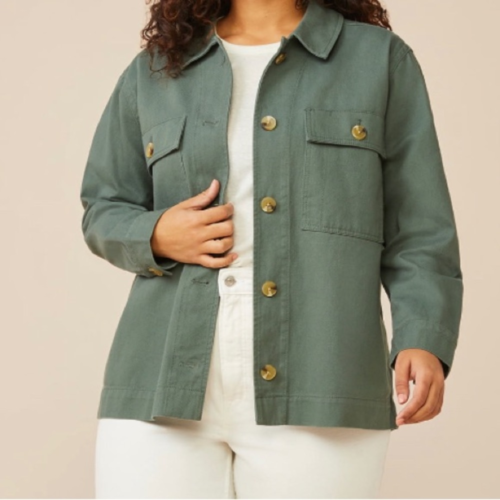 Free Assembly Women’s Surplus Shirt Jacket - Picture 2 of 3